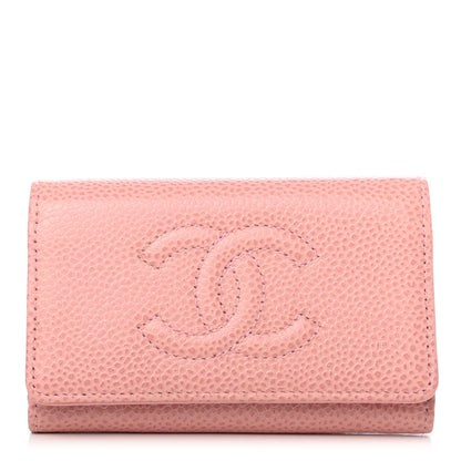 Chanel Caviar Timeless CC 6 Key Holder Case Pink 1 of 4