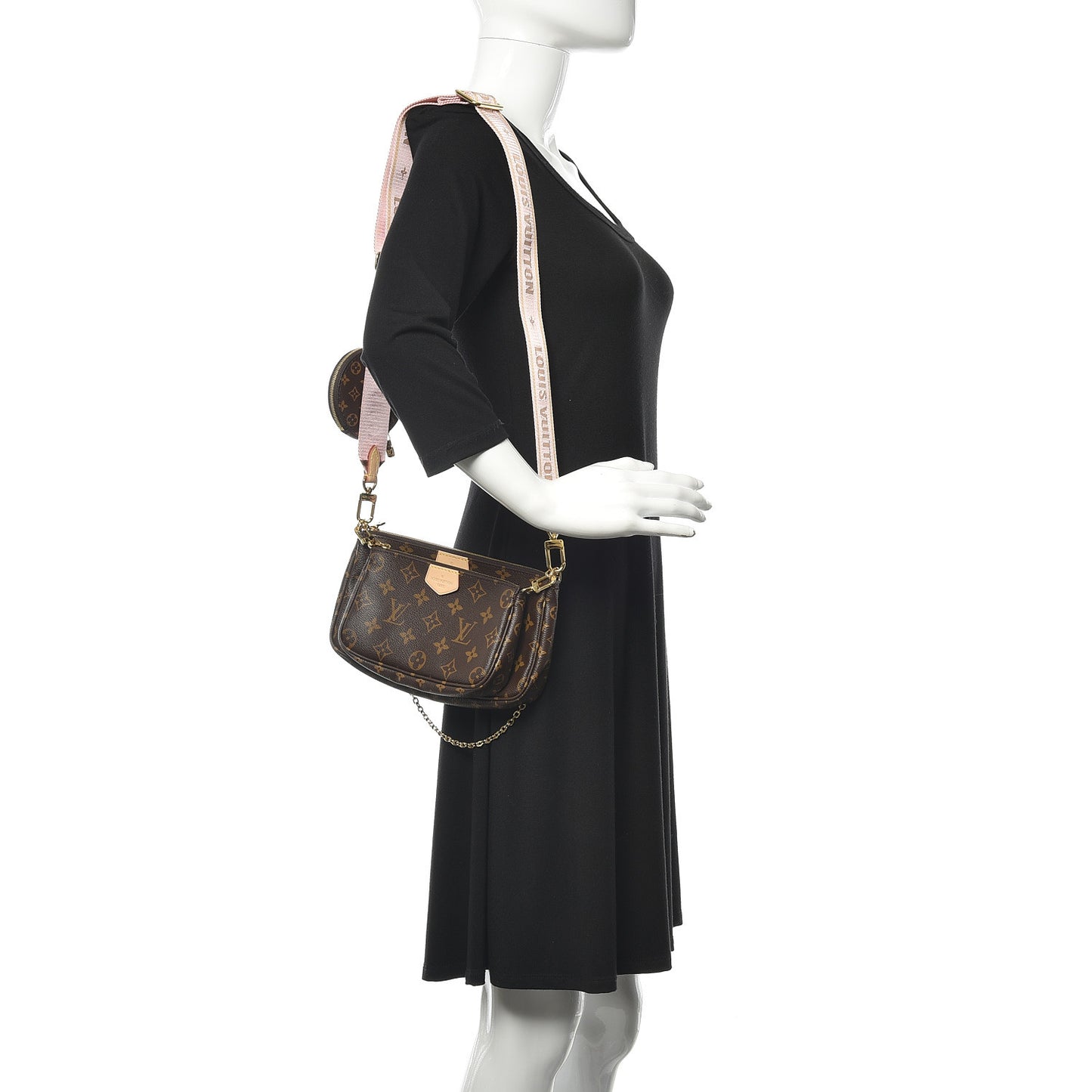 Monogram Multi Pochette Accessories Rose Clair