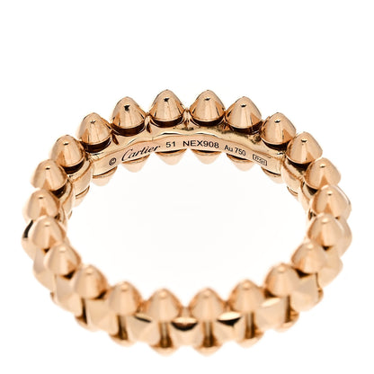 Cartier 18K Pink Gold SM Clash De Cartier Ring 51 5.75 4 of 5