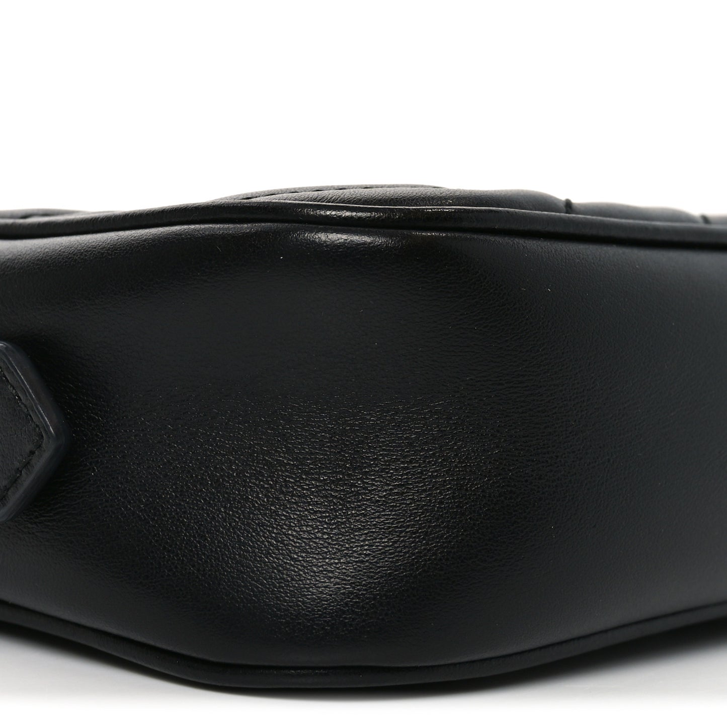 Calfskin Matelasse Mini GG Marmont Chain Shoulder Bag Black
