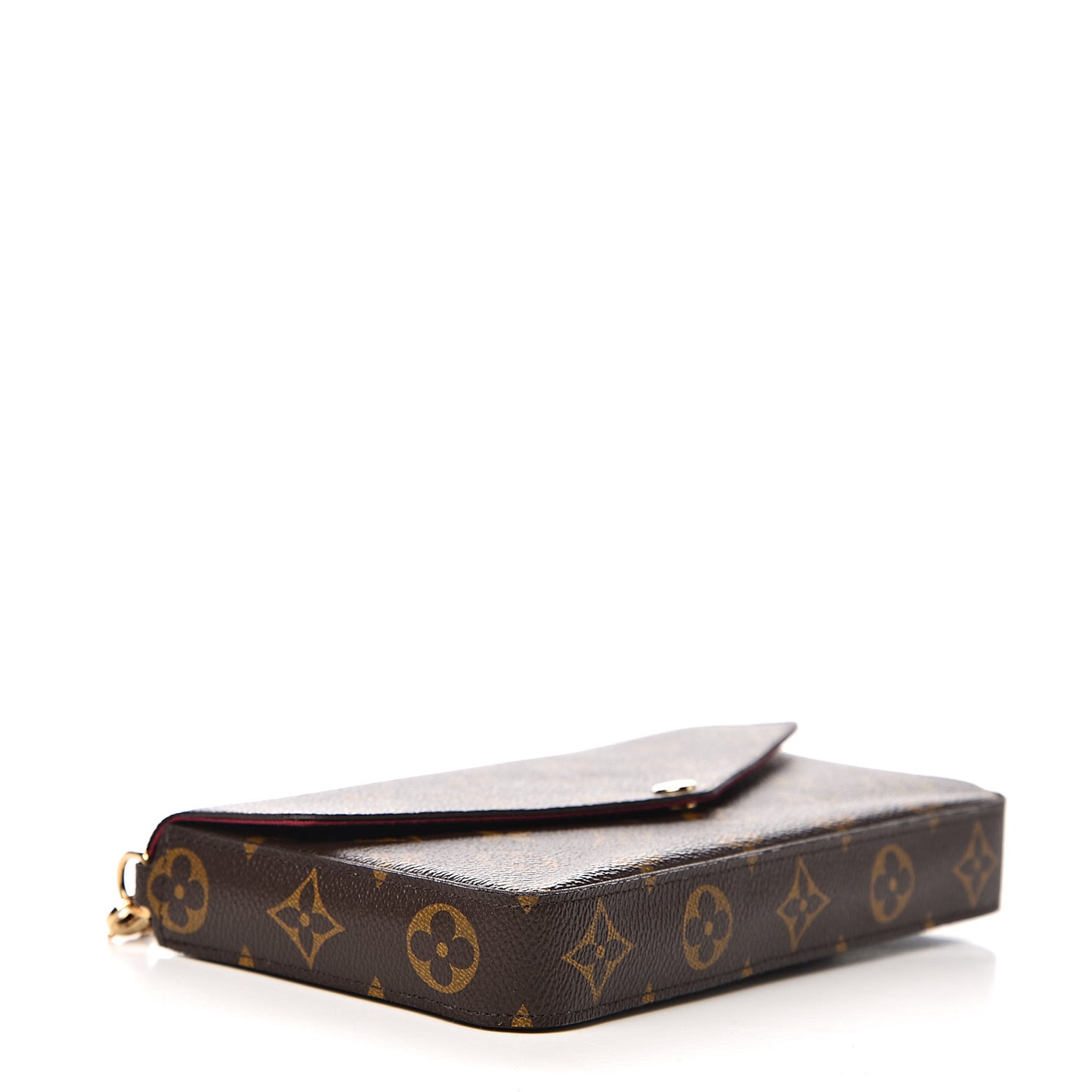 Monogram Pochette Felicie Chain Wallet Fuchsia