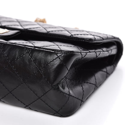 Chanel Aged Calfskin Quilted 2.55 Reissue 225 Flap Black 9 of 13