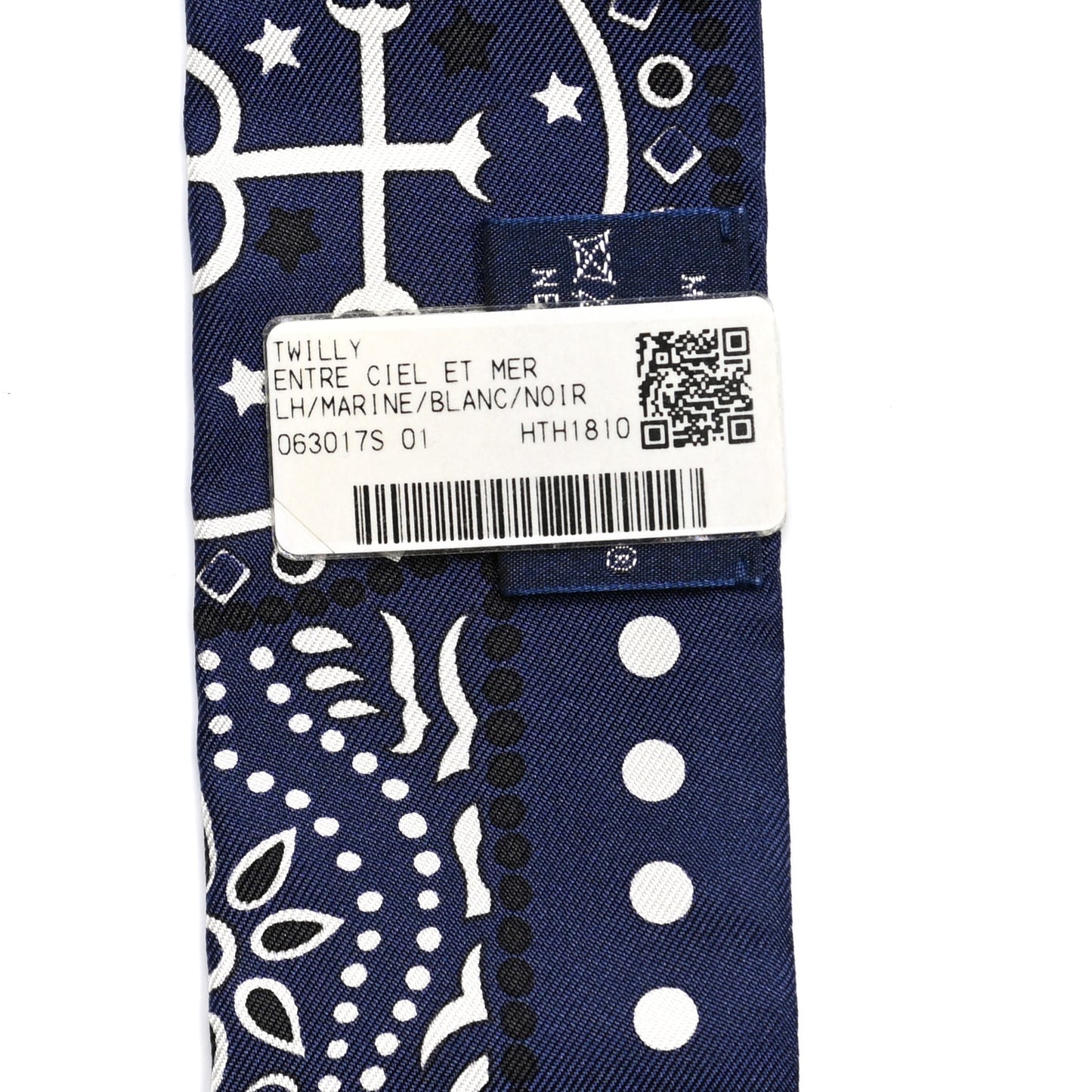 Silk Entre Ciel Et Mer Twilly Marine White Black