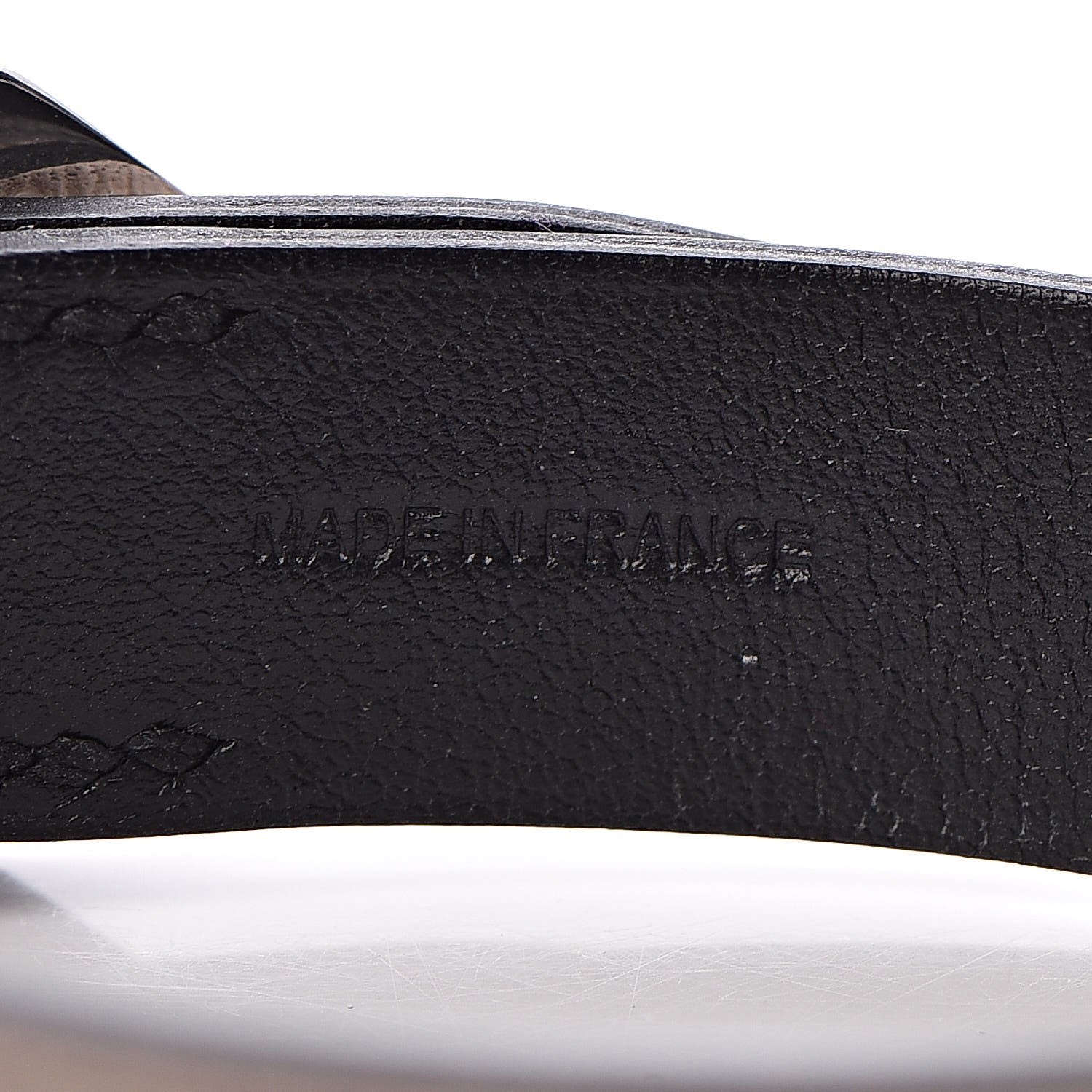 Hermes Swift Epsom Paddock Simple Tour Bracelet T4 Black Etain 5 of 6