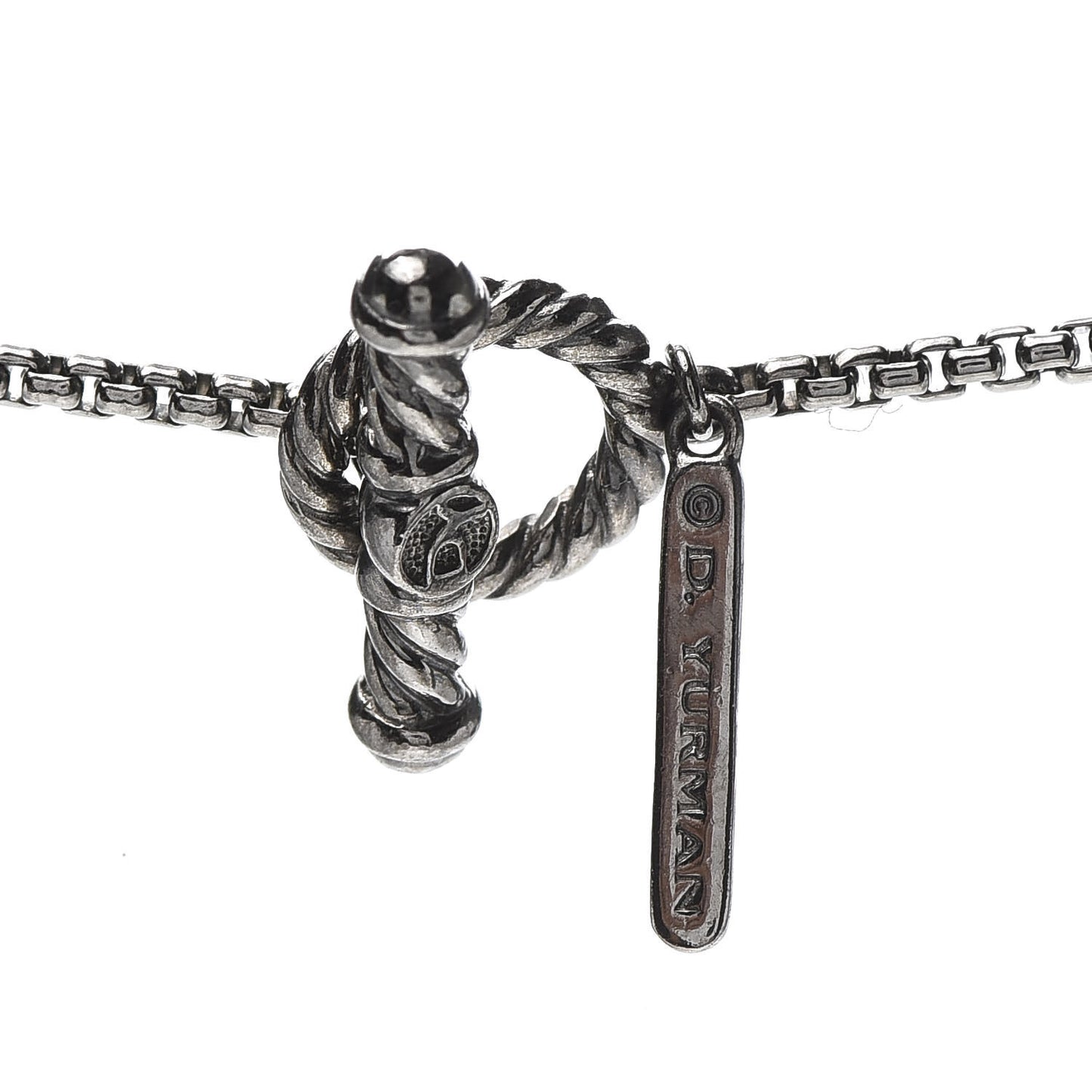 Sterling Silver Black Onyx Hematite Elements Chain Necklace
