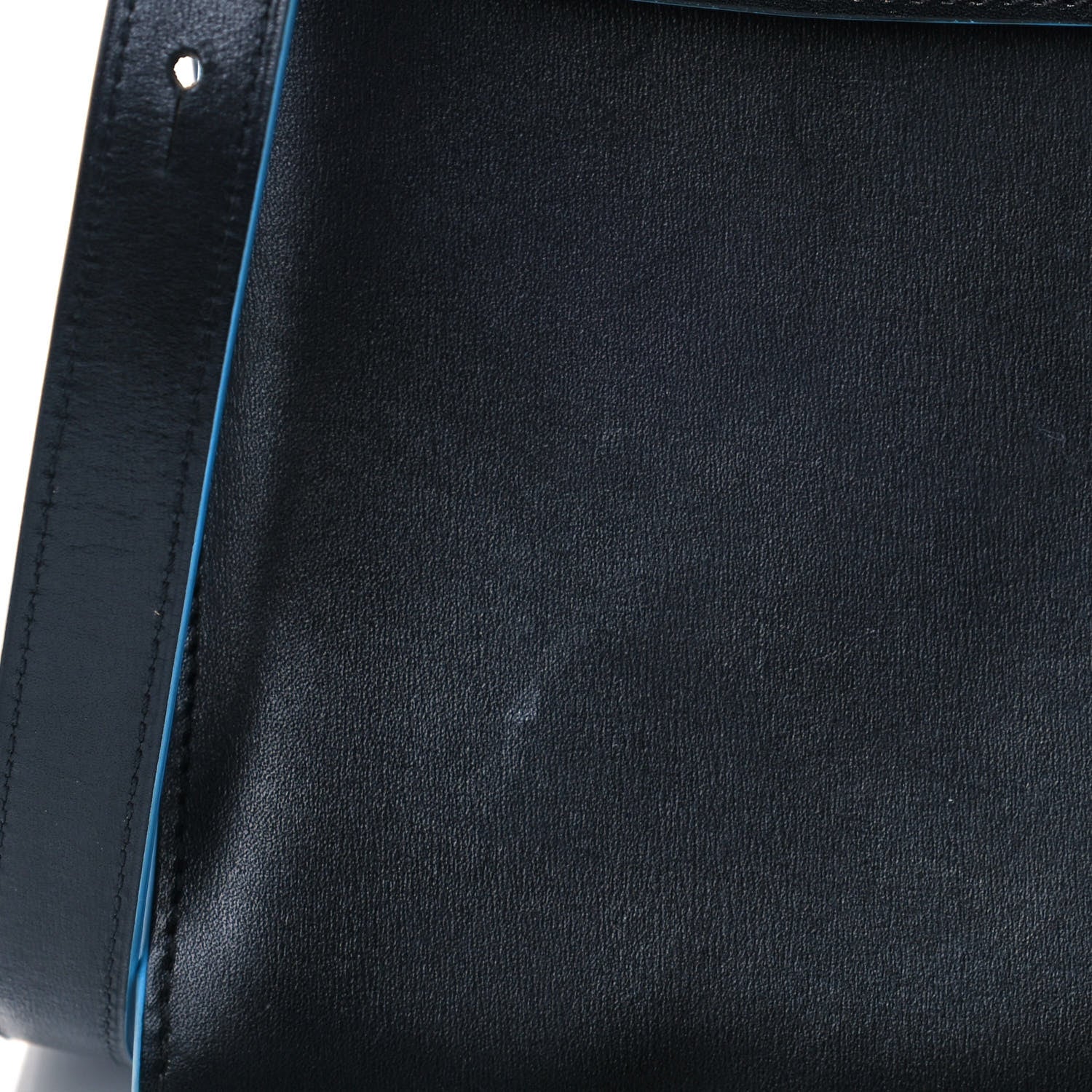 Delvaux Box Calfskin MM Brillant Clouds Satchel Black Ciel 15 of 16