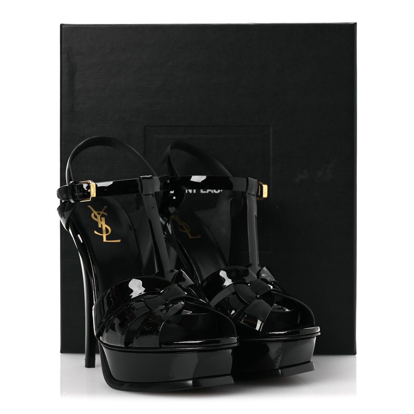 Patent Tribute 105 Platform Sandals 38 Black