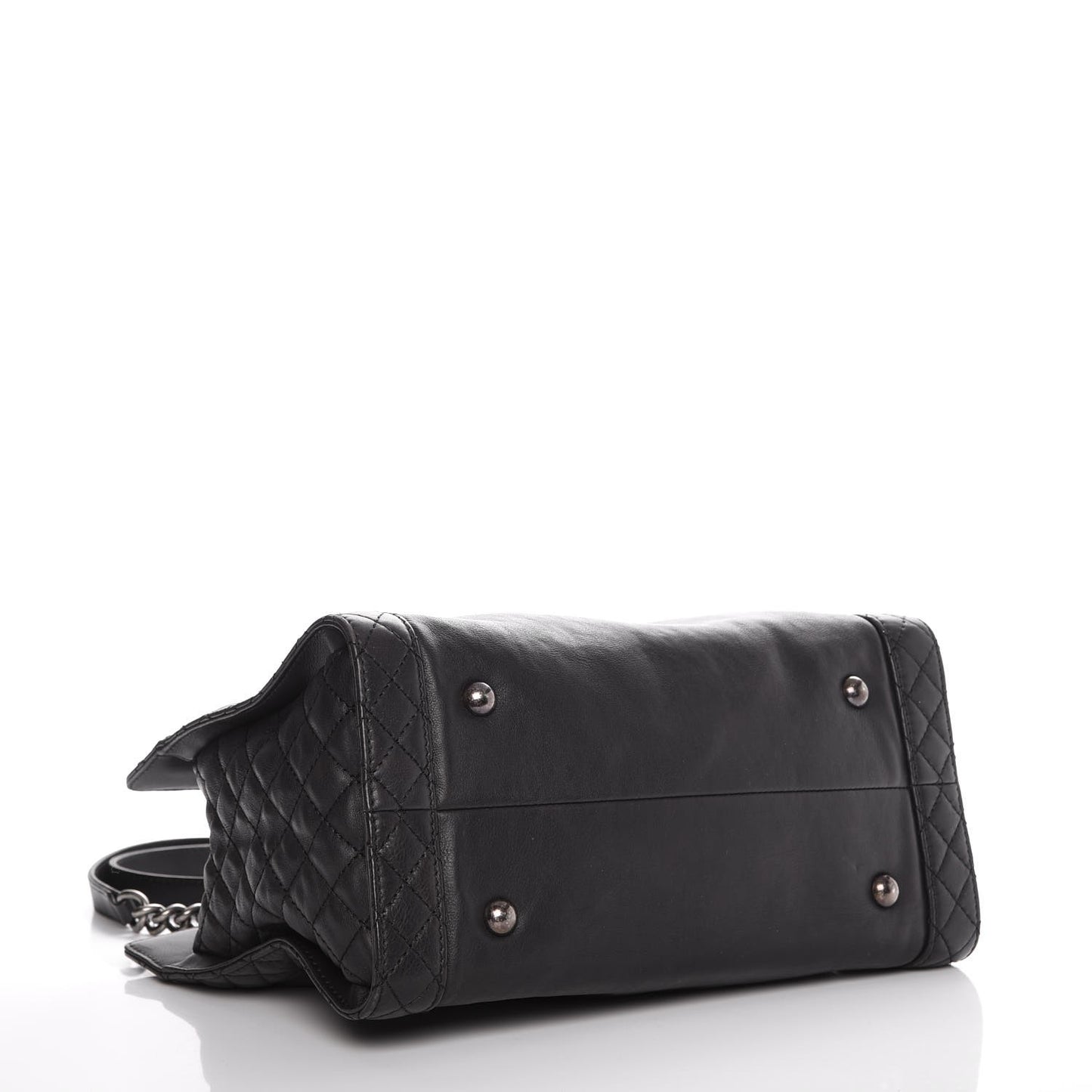 Calfskin Boy Reverso Shopping Tote Black