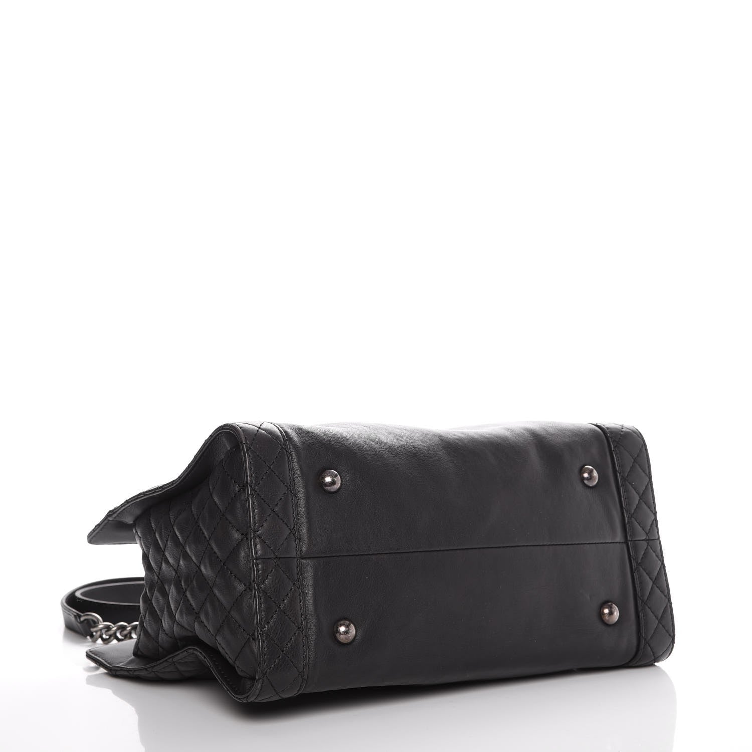 Chanel Calfskin Boy Reverso Shopping Tote Black 4 of 7