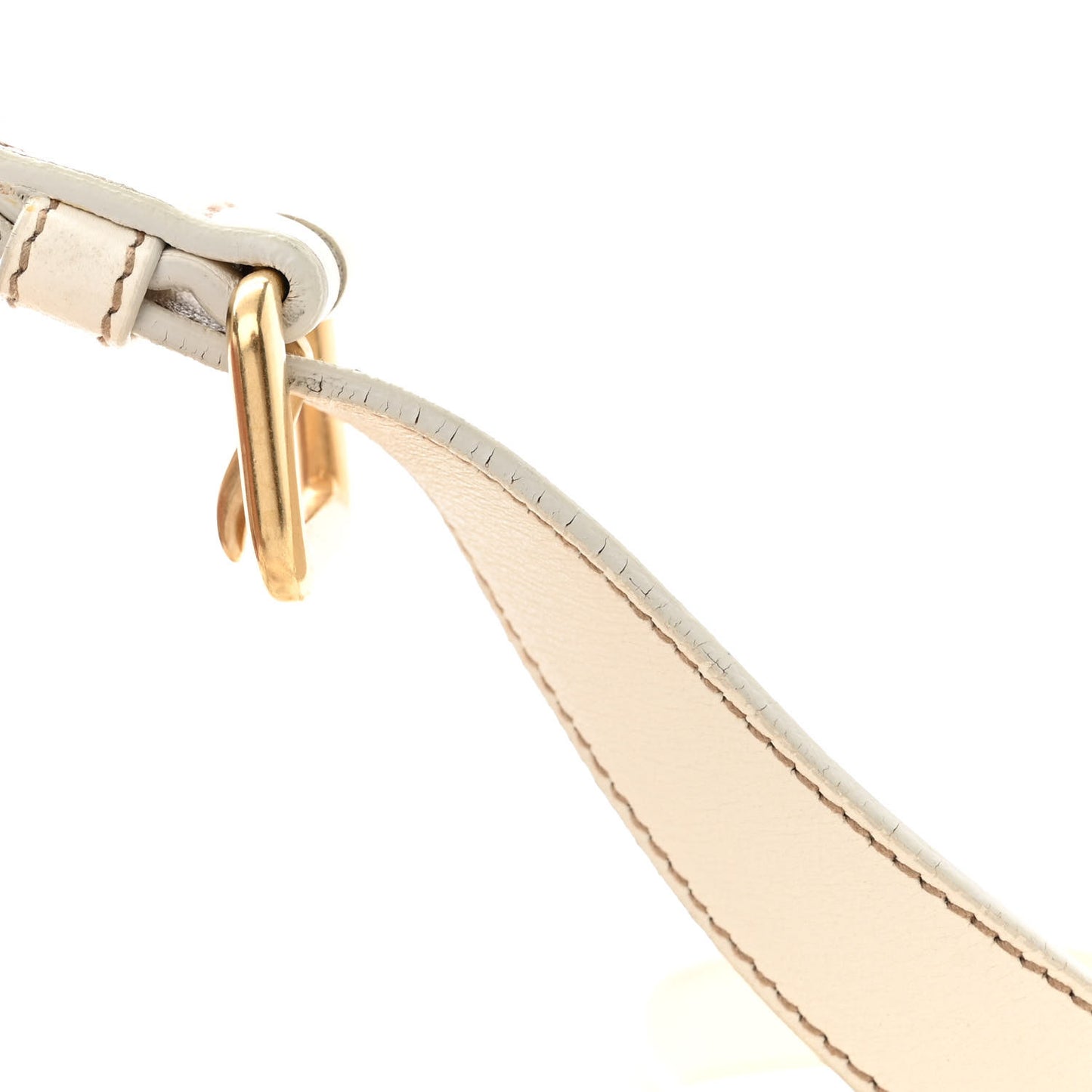 Nappa Gaufre Shopping Satchel White