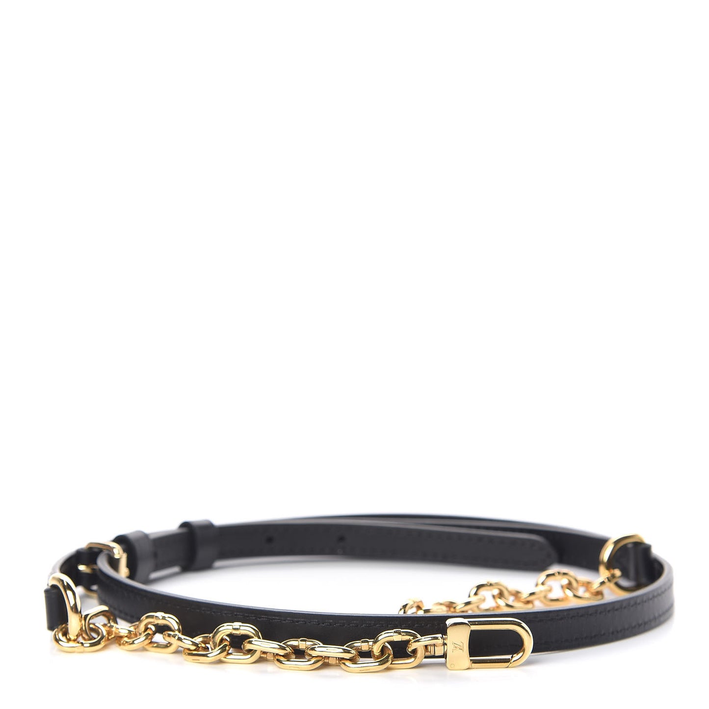 Reverse Monogram Trunk Adjustable Shoulder Strap Black