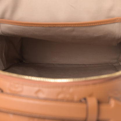 MCM Calfskin Ottomar Monogram Medium Backpack Cognac 4 of 6