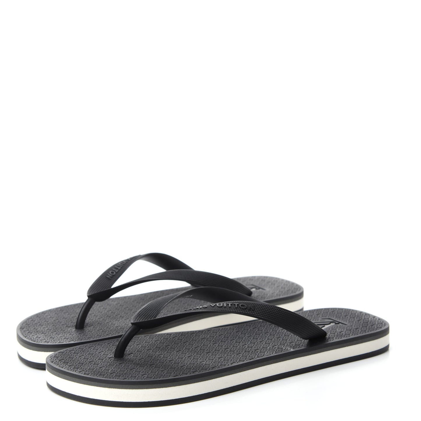 Rubber Mens Molitor Thong Sandals 7 Black