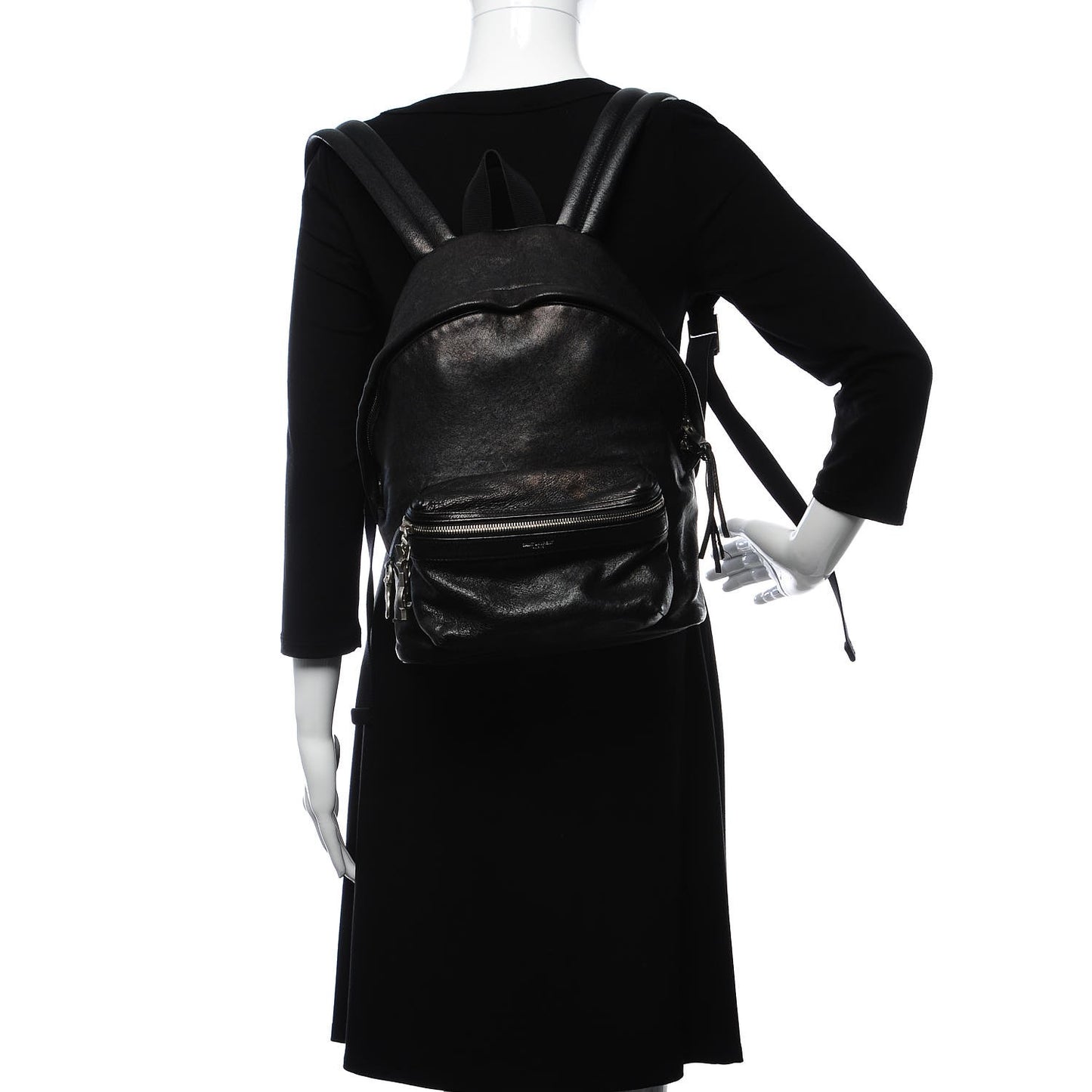 Lambskin Mini City Backpack Black