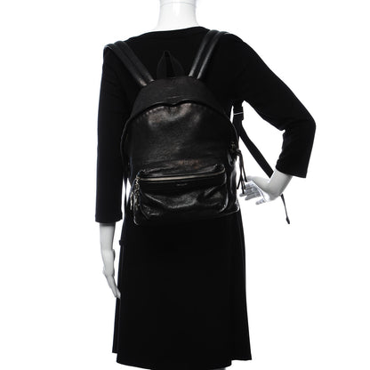 Saint Laurent Lambskin Mini City Backpack Black 2 of 8
