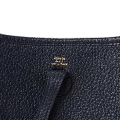 Hermes Taurillon Clemence Evelyne TPM Bleu Nuit 10 of 13
