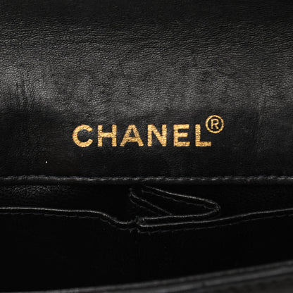 Chanel Lambskin East West Chocolate Bar Flap Black 6 of 14