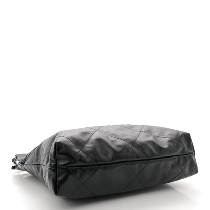 Chanel Shiny Calfskin Quilted Small Chanel 22 Black 5 of 11