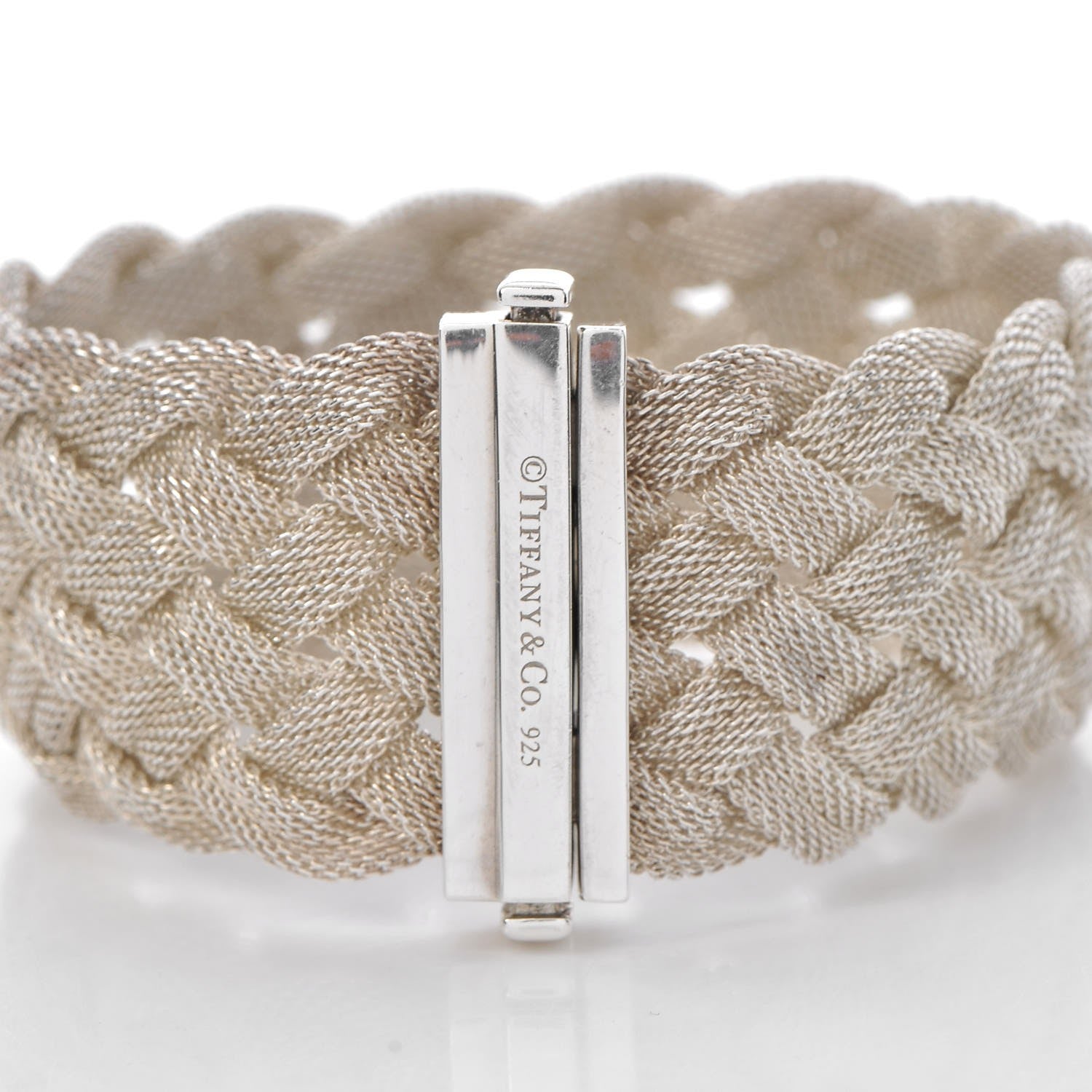 Tiffany Sterling Silver Somerset Braided Bracelet 4 of 5