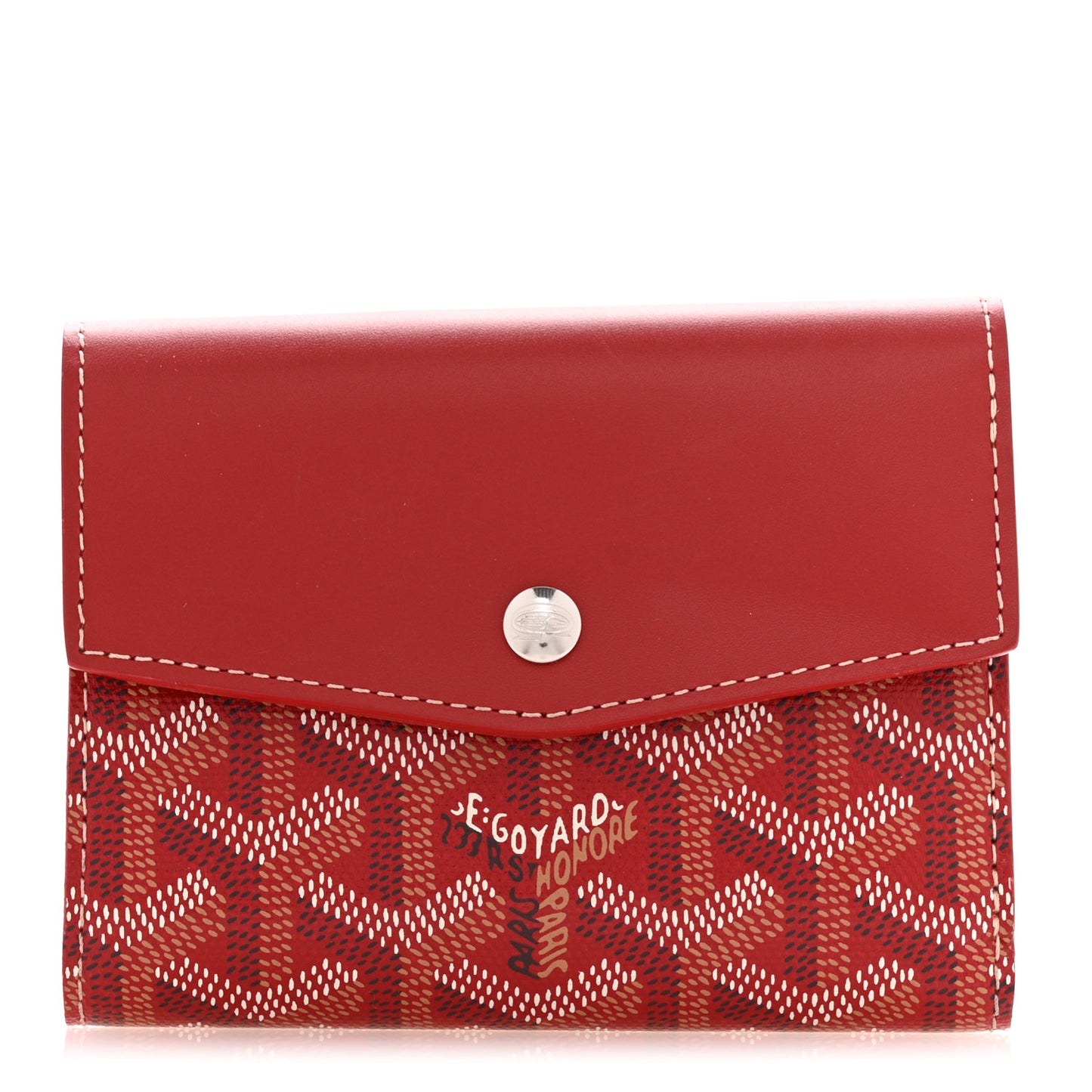 Goyardine Saint-Gabriel Compact Wallet Red