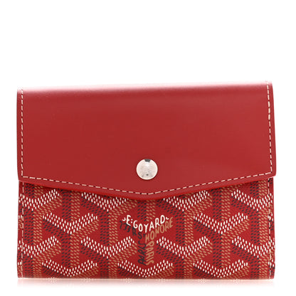 Goyard Goyardine Saint-Gabriel Compact Wallet Red 1 of 9