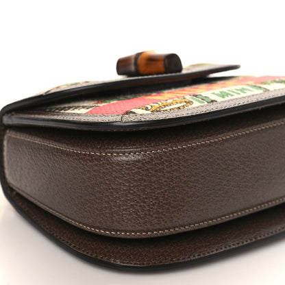 Gucci Canvas Calfskin 100 Centennial Music Mini Bamboo 1947 Top Handle Bag Multicolor 6 of 7