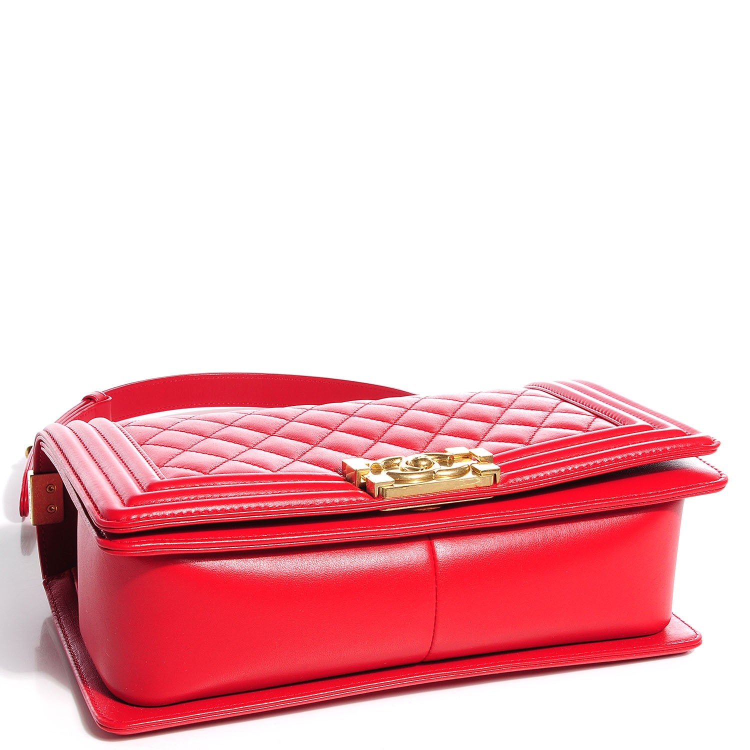 Chanel Lambskin Quilted Medium Boy Flap Red 4 of 9
