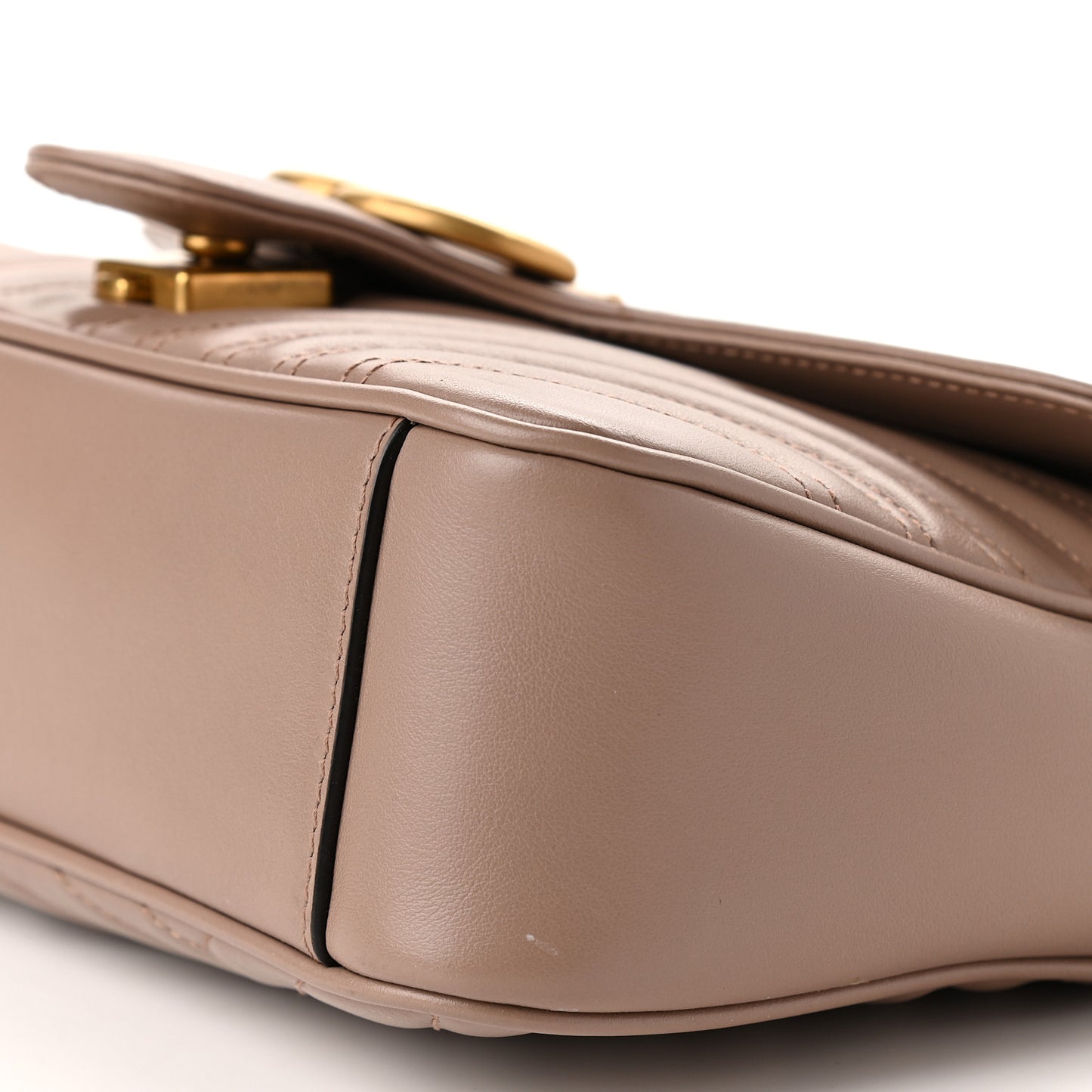 Calfskin Matelasse Small GG Marmont Shoulder Bag Porcelain Rose