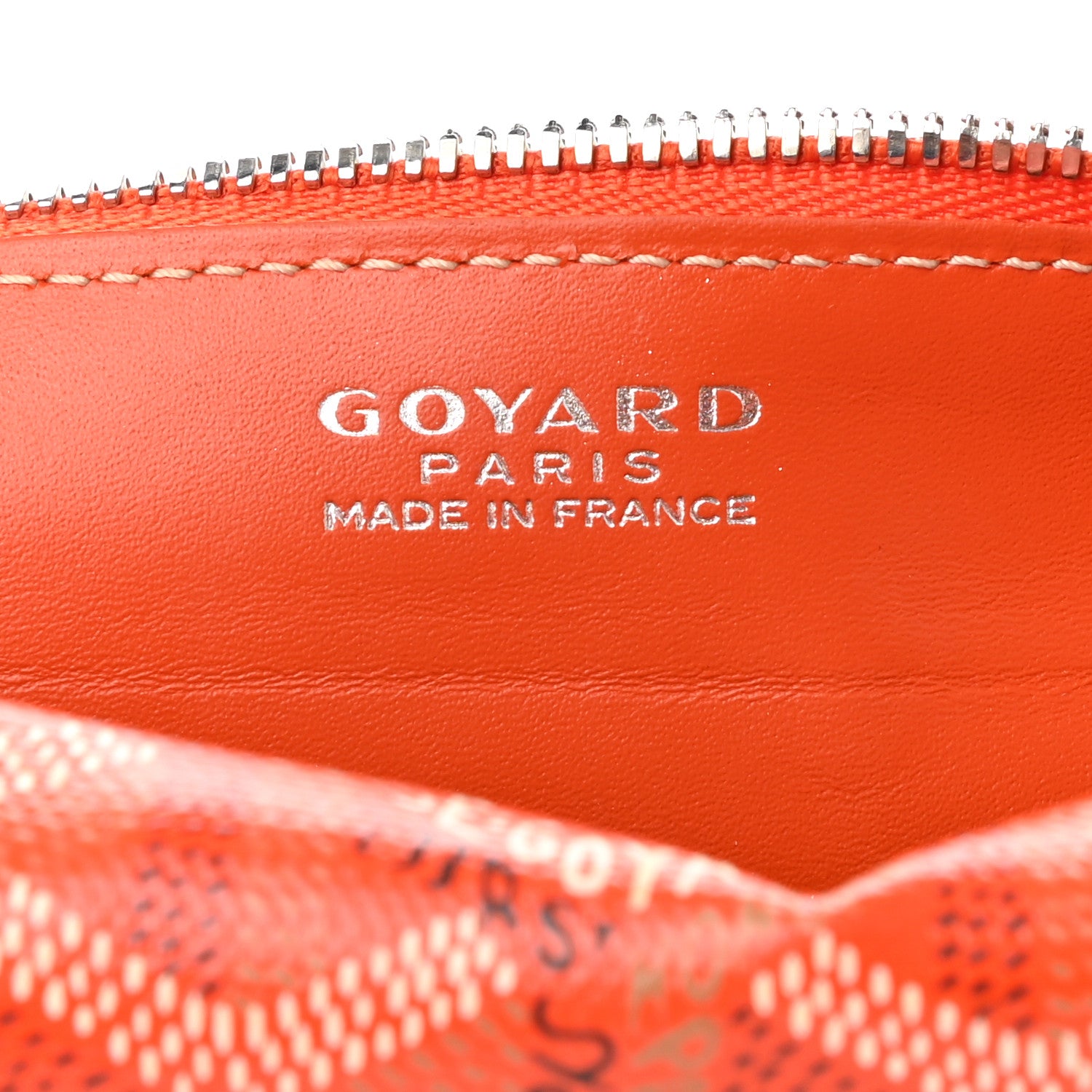 Goyard Goyardine Trousse Pencil Pouch Orange 6 of 7