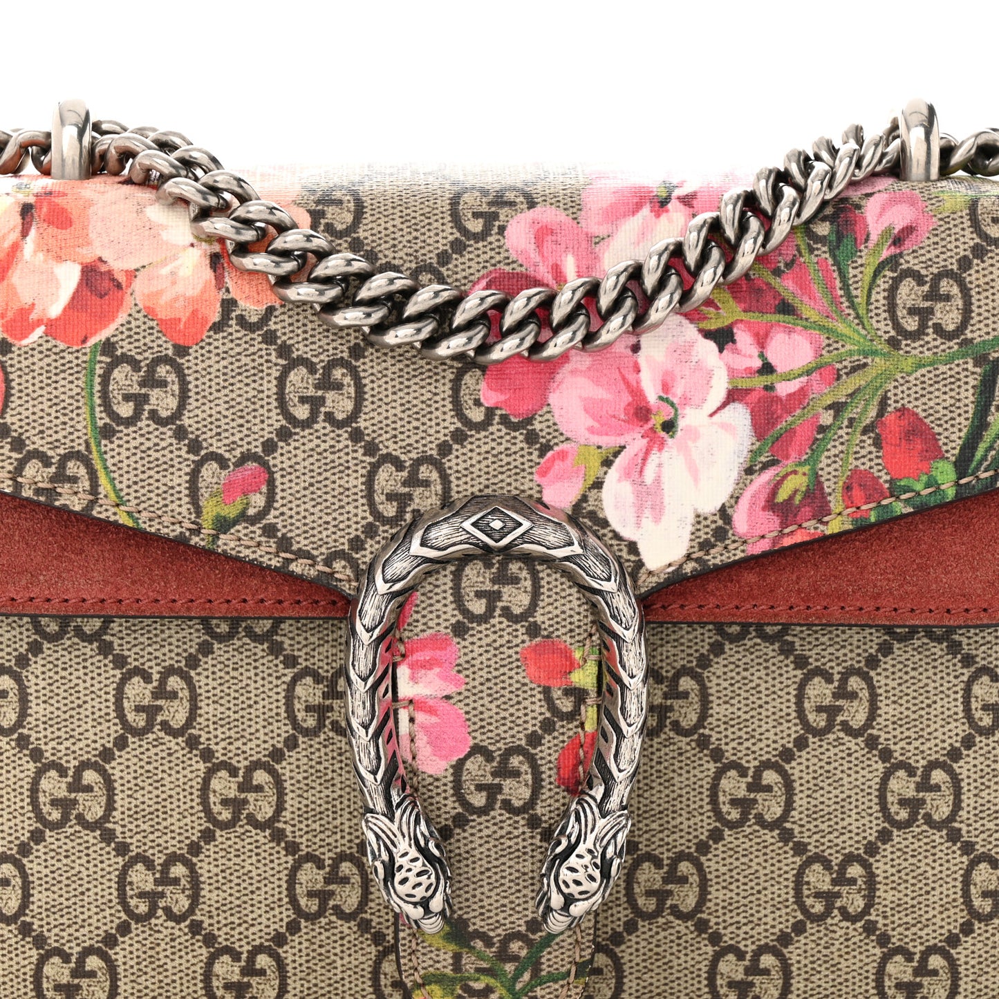 GG Supreme Monogram Blooms Mini Dionysus Shoulder Bag Beige Multicolor Dry Rose