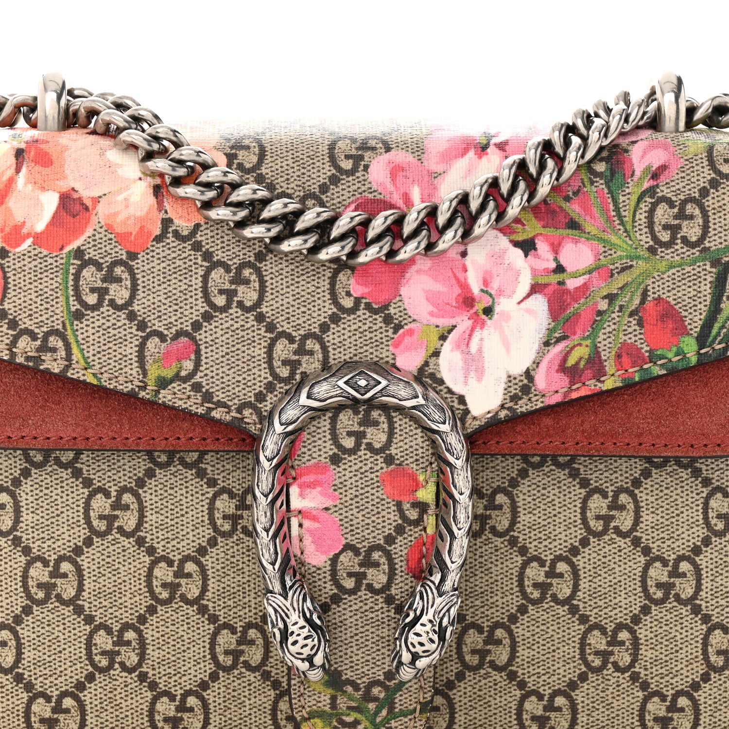 Gucci GG Supreme Monogram Blooms Mini Dionysus Shoulder Bag Beige Multicolor Dry Rose 8 of 15