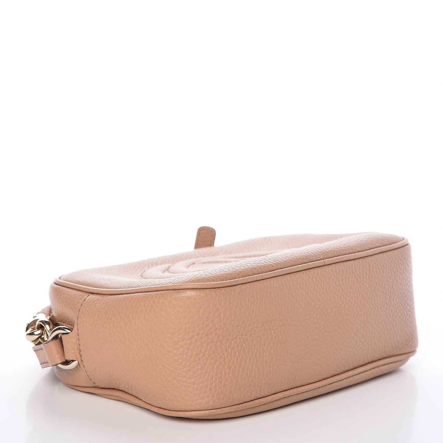 Pebbled Calfskin Small Soho Disco Bag Camelia
