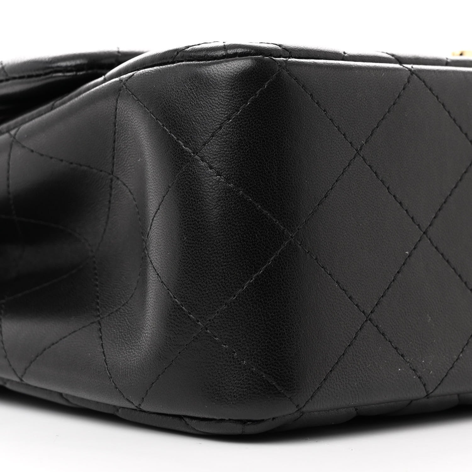 Chanel Lambskin Quilted Jumbo Double Flap Black 9 of 14