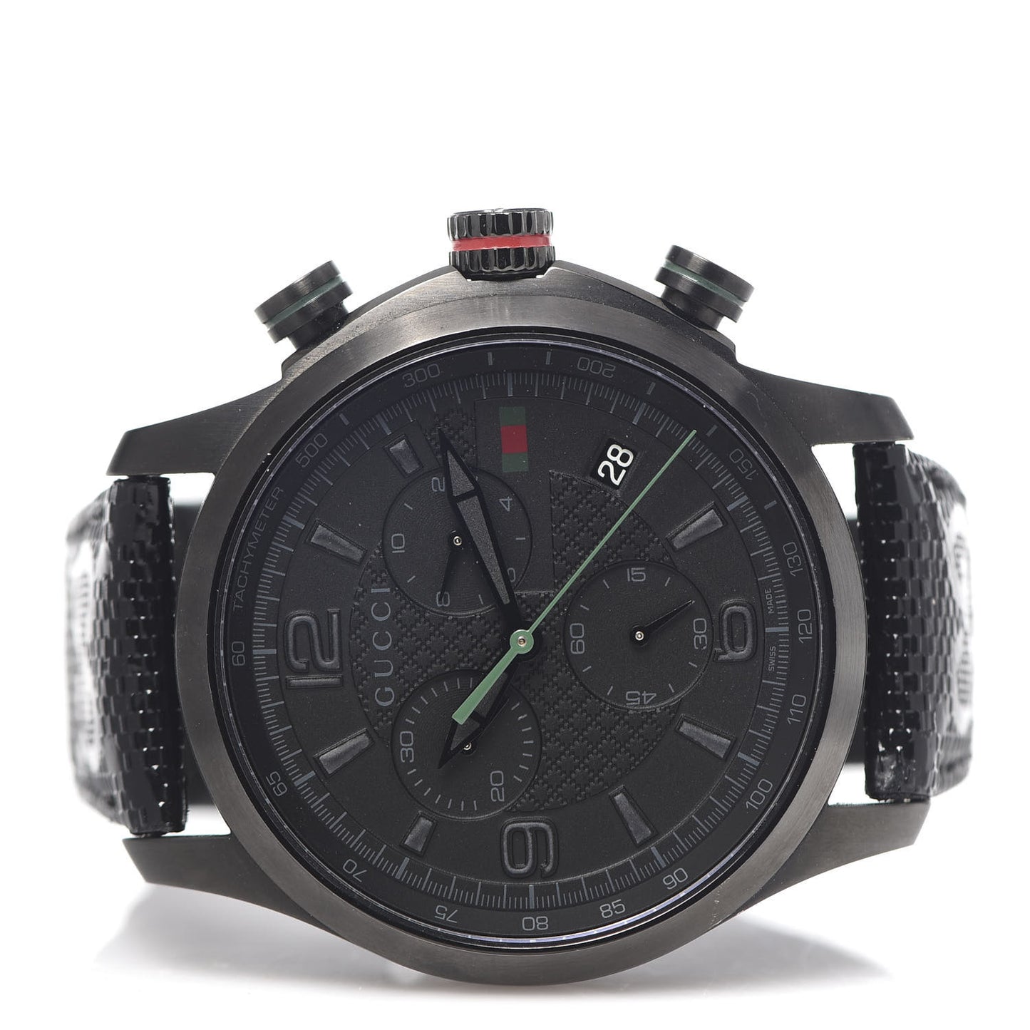 PVD Stainless Steel Nylon 45mm G-Timeless Chronograph Quartz Watch Black