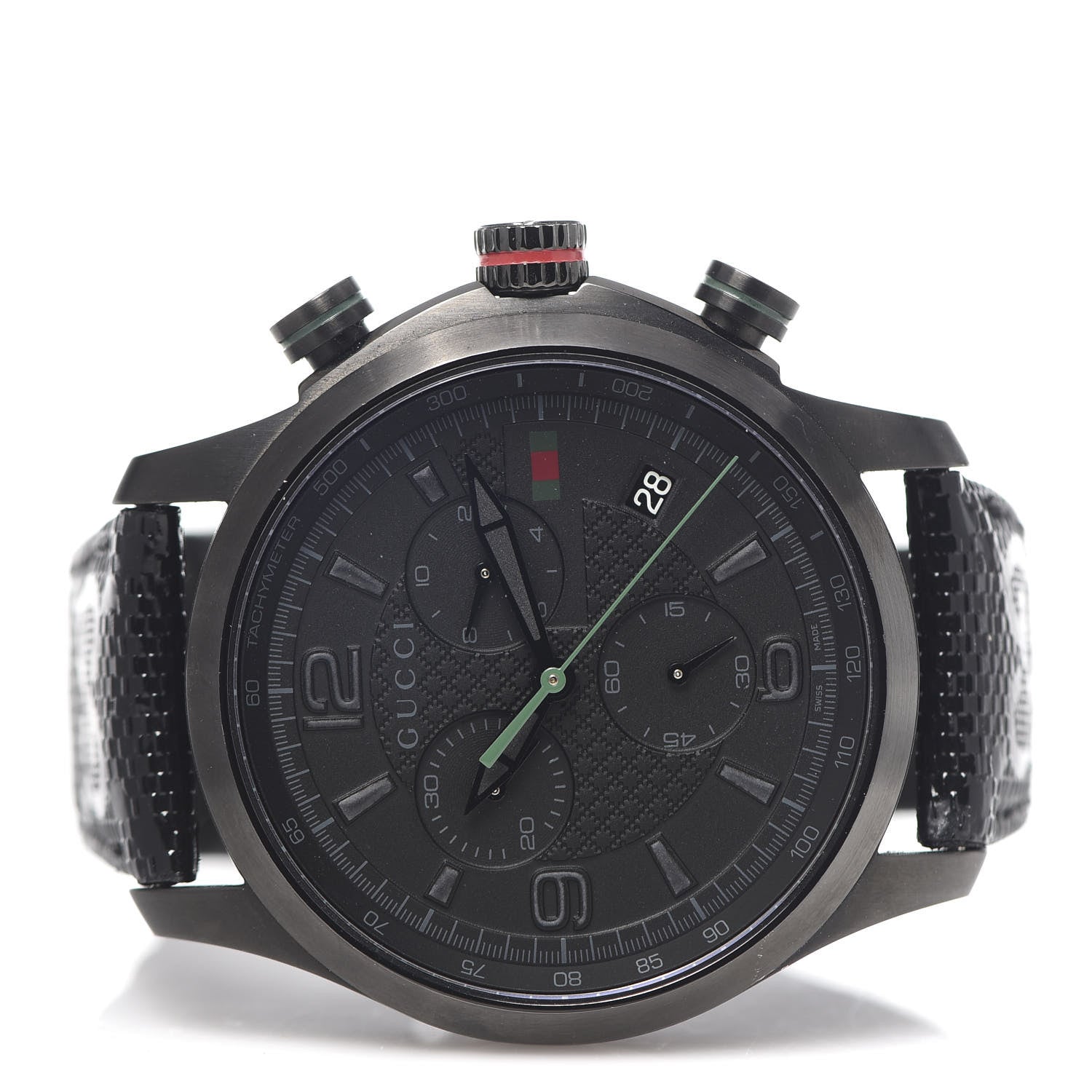 Gucci PVD Stainless Steel Nylon 45mm G-Timeless Chronograph Quartz Watch Black 3 of 6