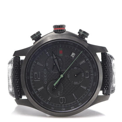 Gucci PVD Stainless Steel Nylon 45mm G-Timeless Chronograph Quartz Watch Black 3 of 6