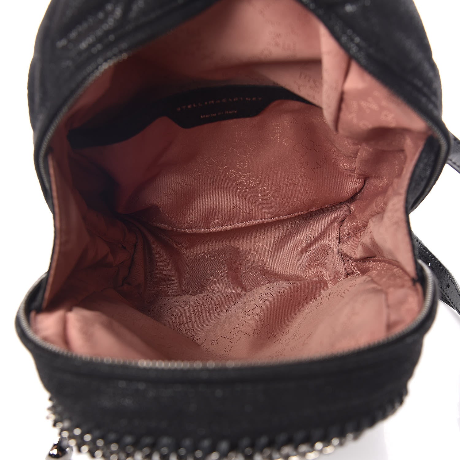 Stella McCartney Shaggy Deer Quilted Mini Falabella Backpack Black 5 of 10