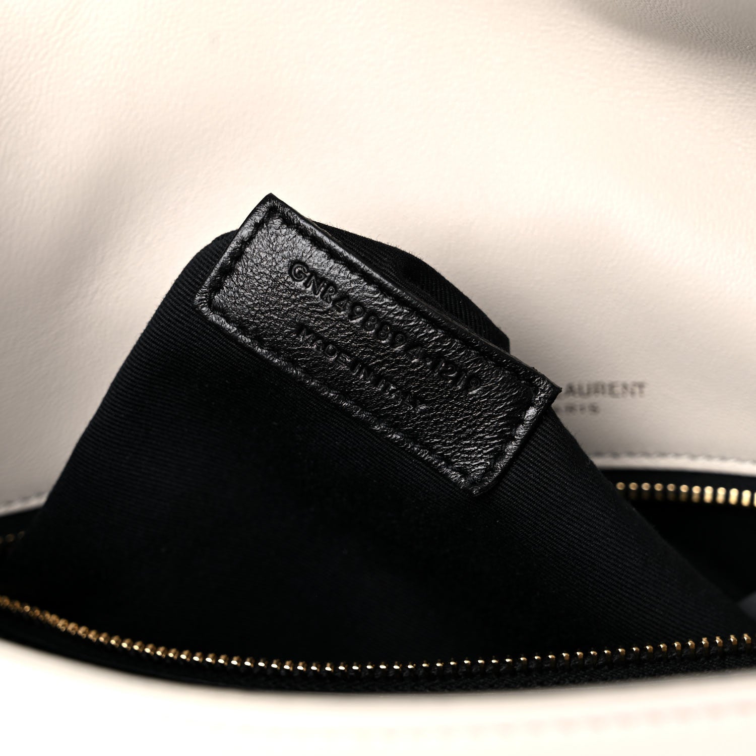 Saint Laurent Lambskin Matelasse Monogram Medium Niki Chain Satchel Ivory 8 of 16