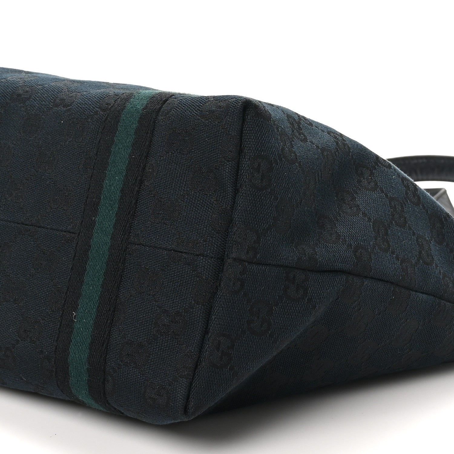 Gucci Denim Monogram Medium Jolicoeur Tote Black 10 of 10