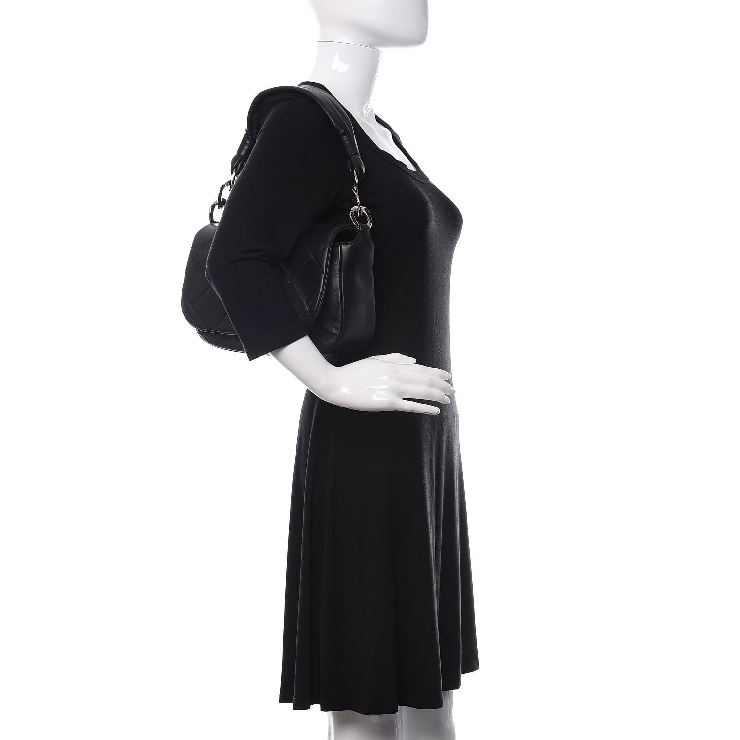 Chanel Lambskin Quilted Flap Bag Black 2 of 10