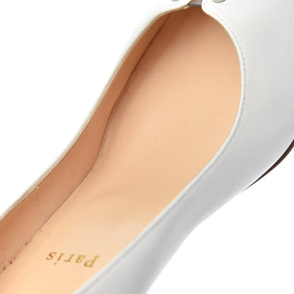 Christian Louboutin Nappa Patent Studded Predupump 85 Pumps 39.5 White 17 of 19
