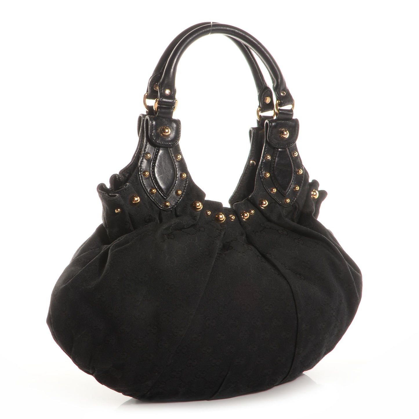 Monogram Pelham Studded Shoulder Bag Black