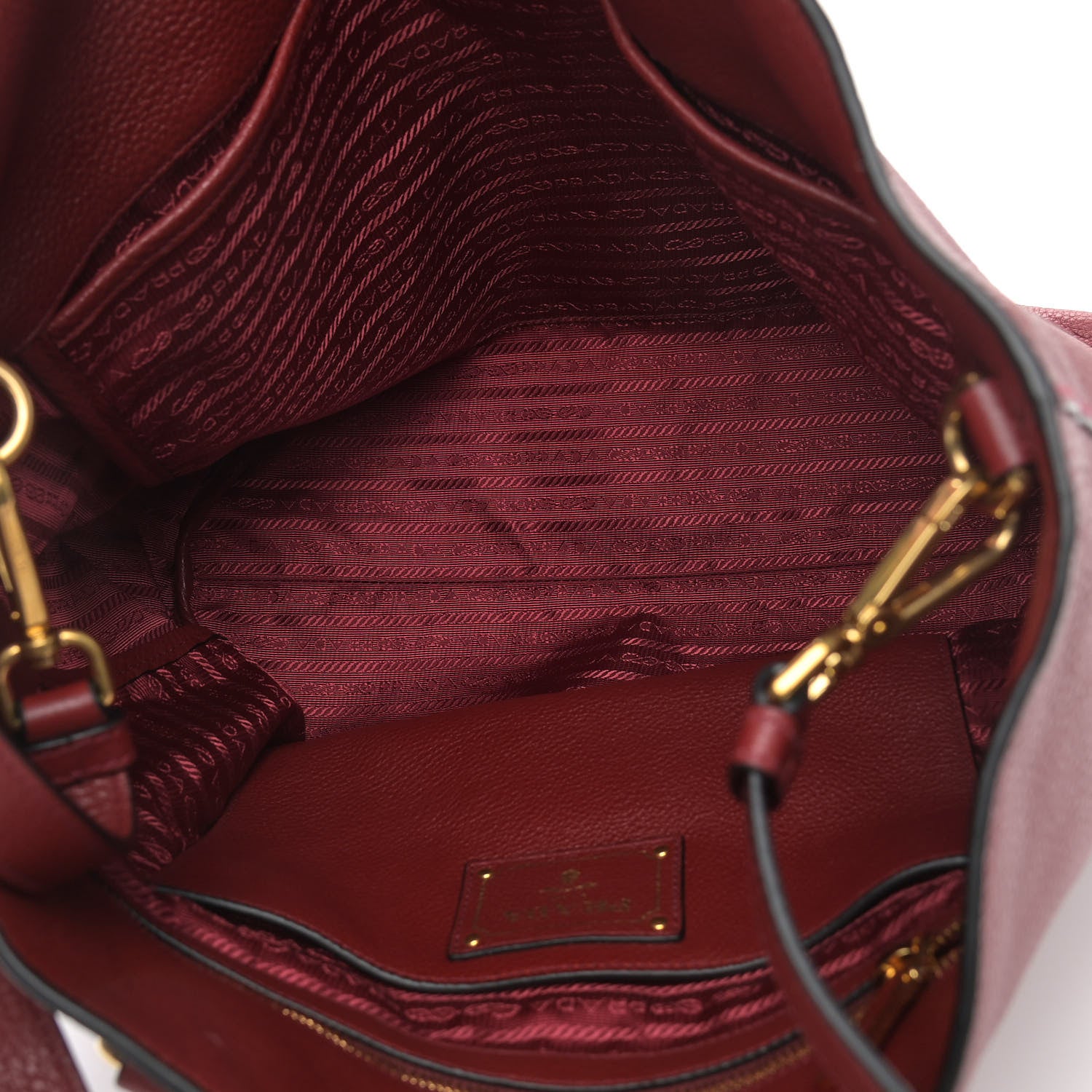 Prada Vitello Phenix Tote Rubino 5 of 10