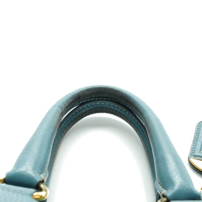 Prada Vitello Daino Tote Marine 4 of 12