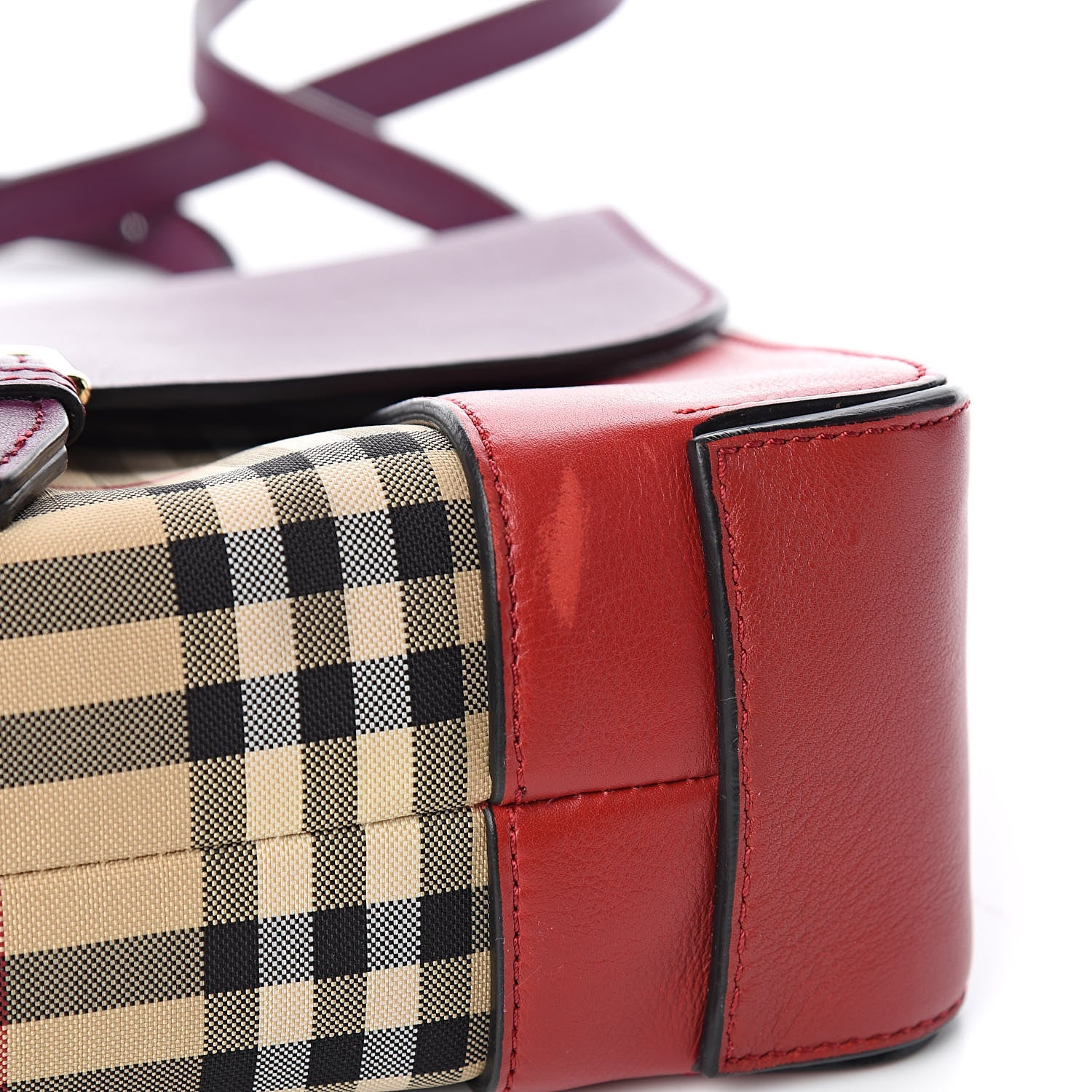 Burberry Horseferry Check Medium Dickens Crossbody Bag Purple 10 of 11