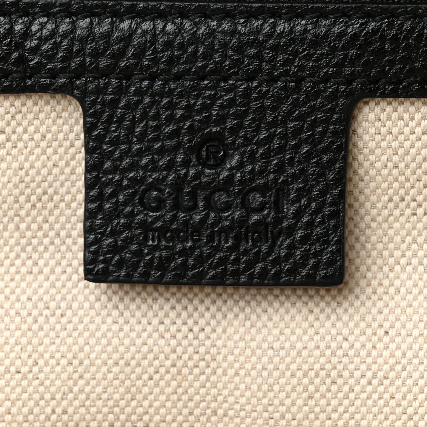 Calfskin Logo Day Backpack Black