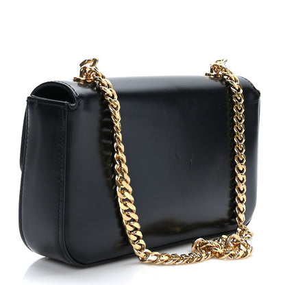 Celine Shiny Calfskin Triomphe Chain Shoulder Bag Black 2 of 12