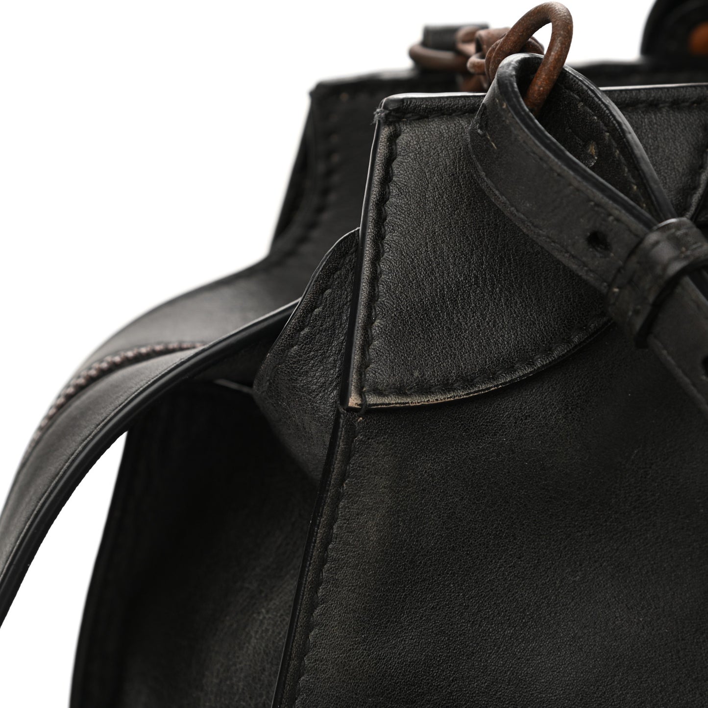 Used Calfskin Rust Hardware Neo Classic City Black