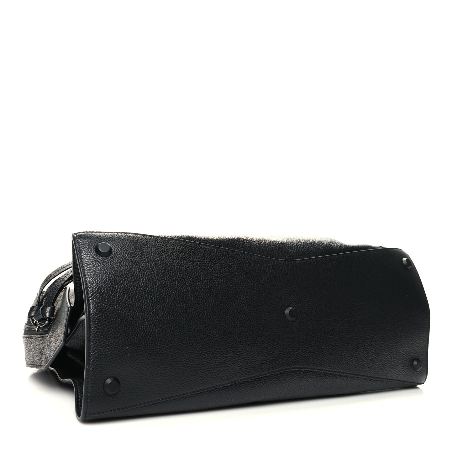 Grained Calfskin Neo Classic Black Hardware Medium City Black