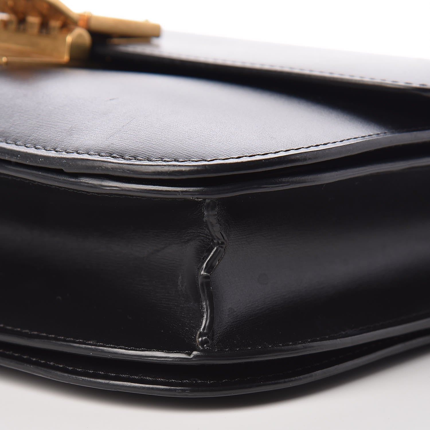 Celine Box Calfskin Medium Classic Box Flap Bag Black 12 of 13